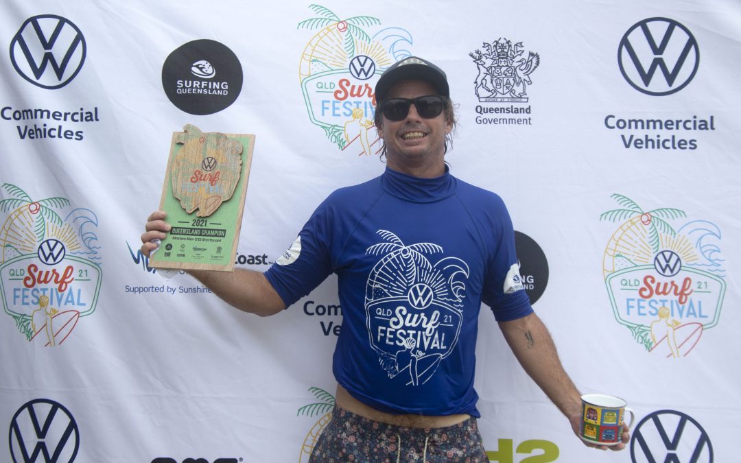 Sunshine Coaster Trevor Tripcony takes out two Masters wins at Volkswagen Queensland Surf Festival