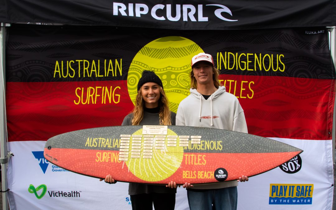 Queenslanders Landen Smales and Summer Simon Victorious at the Australian Indigenous Surfing Titles presented by Rip Curl