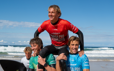 Milla Coco Brown and Willem Watson Win Murf Electric Bikes Noosa Pro Junior Presented by Surfboard Empire
