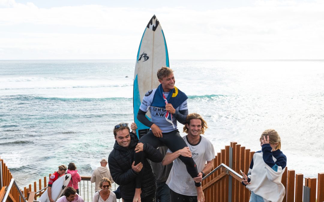 LOCAL SURFERS BEN SPENCE & MIA McCARTHY VICTORIOUS AT DRUG AWARE WA TRIALS