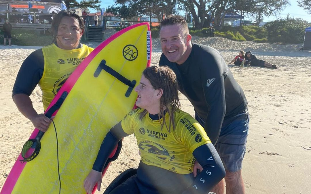 AUSTRALIA’S PARA SURFING ATHLETES SHINE IN SOLID SWELL, INCLUDING WA’S MAX DEVERY