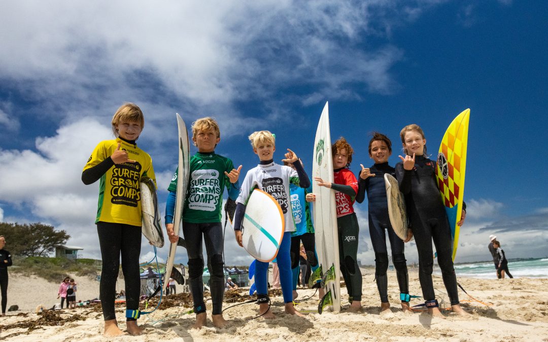 YOUNG STARS SHINE BRIGHTLY AT STOP EIGHT OF THE WOOLWORTHS SURFER GROMS COMPS AT TRIGG POINT