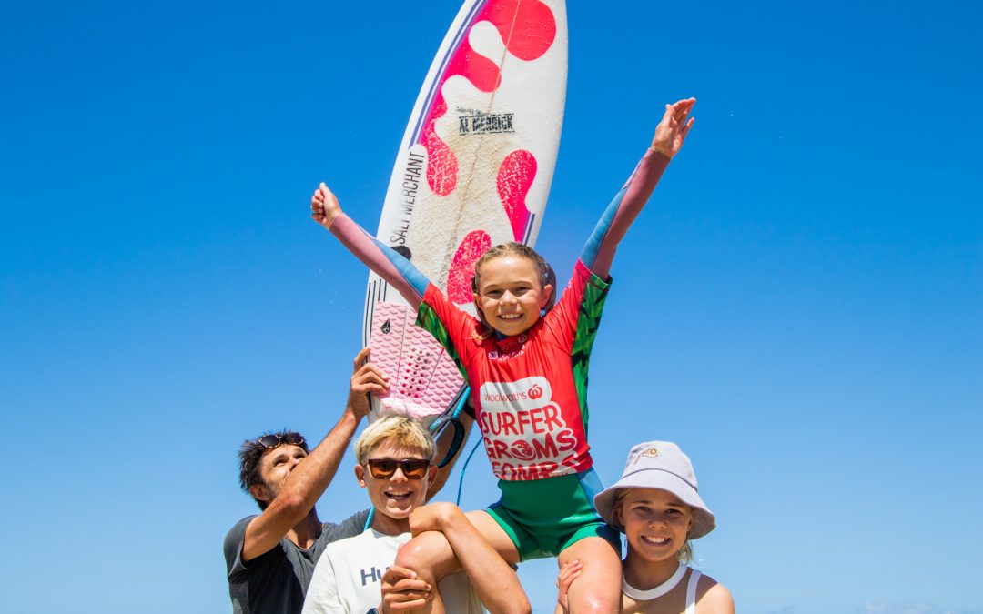 WA’S ILY FRASER WINS BIG AT THE WOOLWORTHS SURFER GROMS COMP AT COOLUM BEACH, QLD