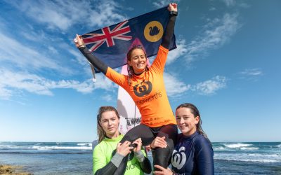 SIX STATE CHAMPION CROWNED AS GERALDTON TURNS IT ON FOR WA’S NEWEST GENERATION OF SURFING STARS