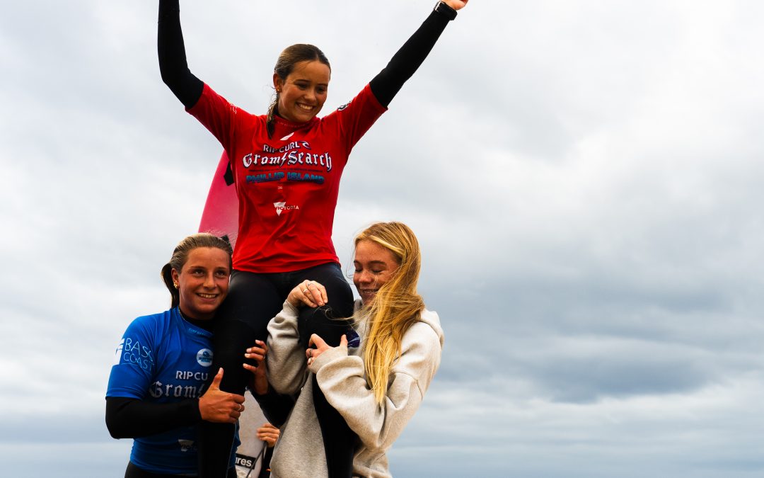 RUBY BERRY TAKES OUT THE RIP CURL GROMSEARCH PHILLIP ISLAND, PRESENTED BY BASS COAST SHIRE COUNCIL