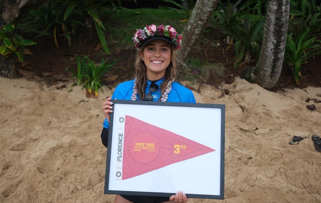 WEST OZ SURFER RUBY BERRY FINISHES THIRD AT FLORENCE PIPE PRO