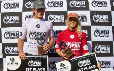 Sophie McCulloch and Cooper Davies Win Australian Open Of Surfing Sunshine Coast Pro