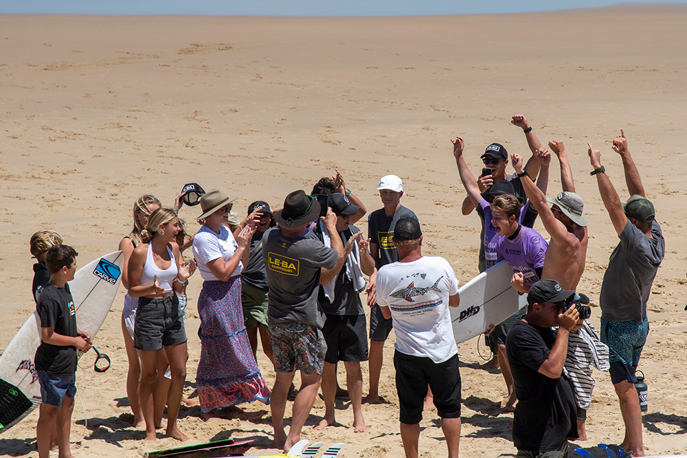 Le-Ba claim a hat trick of wins at nudie Australian Boardriders Battle.