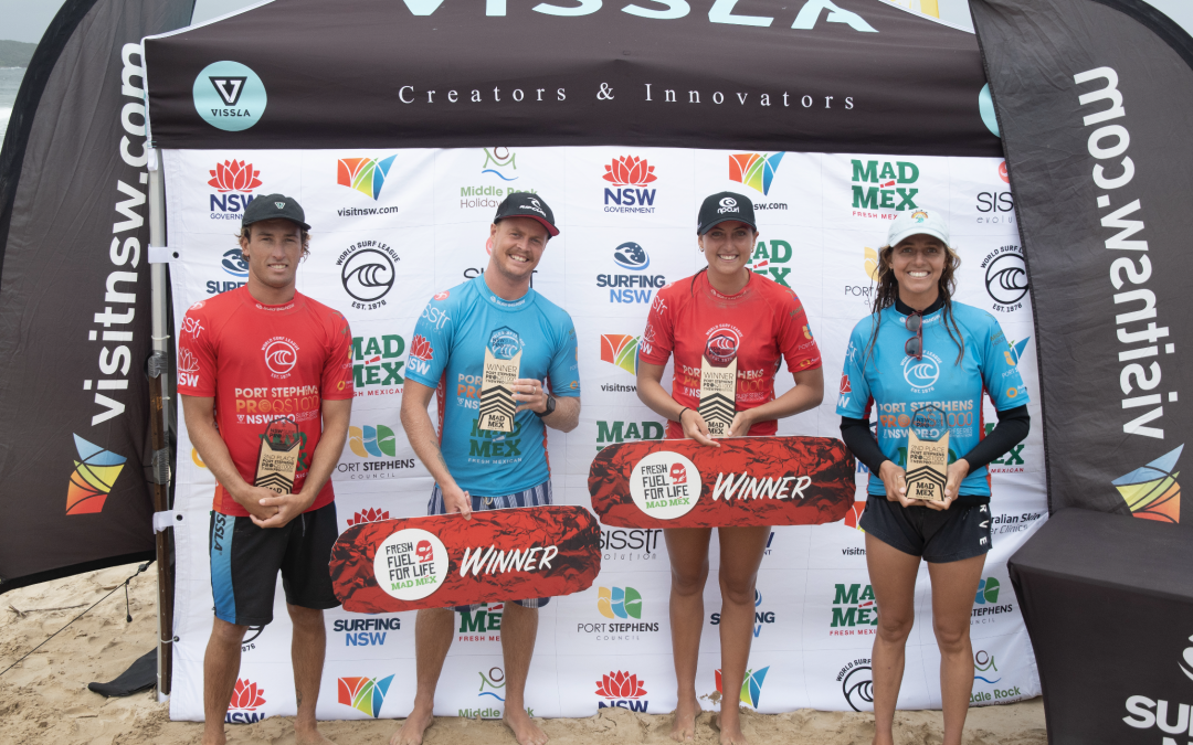 Jackson Baker and Kobie Enright Claim Victories at the Port Stephens Pro presented by Mad Mex