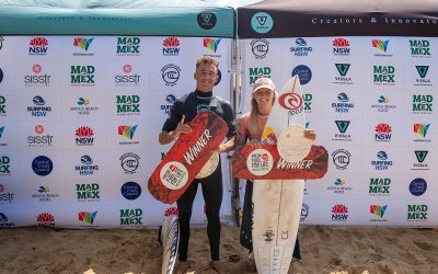 Molly Picklum and Matt Banting take out 2021 Vissla Central Coast Pro