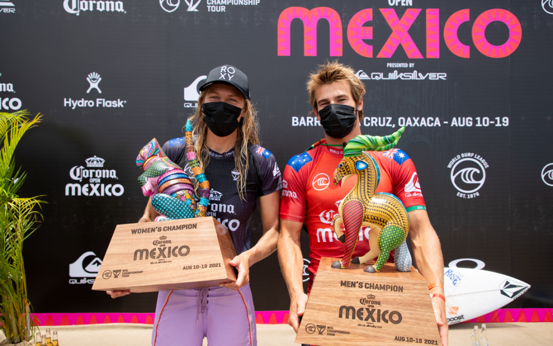 Aussies Stephanie Gilmore and Jack Robinson Win Corona Open Mexico Presented by Quiksilver