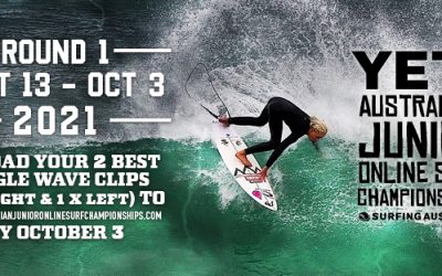 YETI AUSTRALIAN JUNIOR ONLINE SURF CHAMPIONSHIPS ROUND 1 BEGINS TOMORROW, MONDAY SEPTEMBER 13TH!