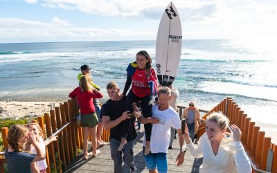 LOCAL SURFERS BEN SPENCE & MIA McCARTHY VICTORIOUS AT DRUG AWARE WA TRIALS
