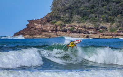 Testing conditions at Club North Haven Shortboard Titles