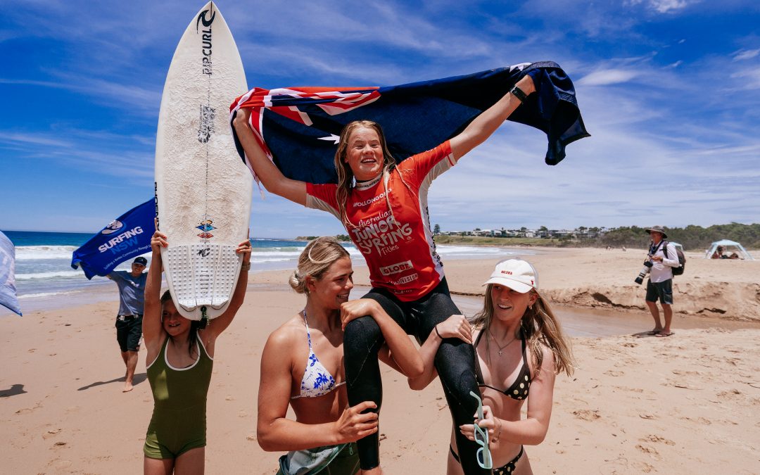 Pumping Waves and Historic Wins on Finals Day at the Australian Junior Surfing Titles