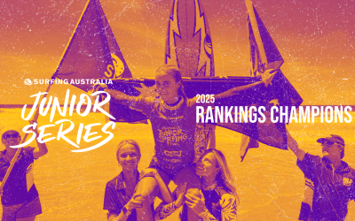 2025 Surfing Australia Junior Series Rankings Champions