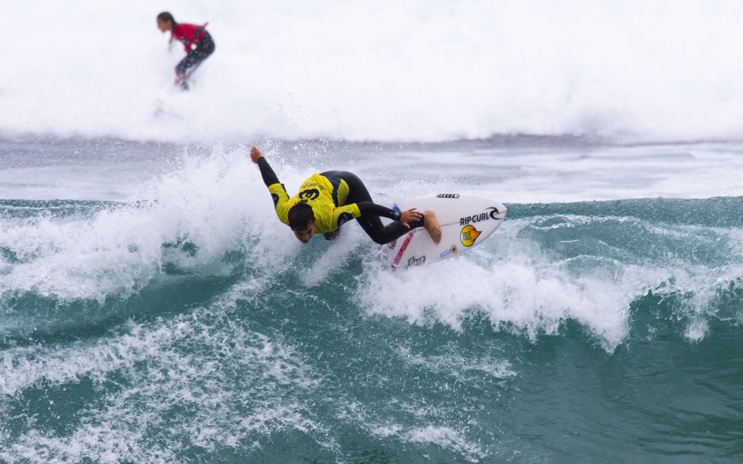 Round 1 Of The Woolworths Victorian Junior Surfing Titles Moved To Penguin Parade To Capitalise On Large Surf Hitting Phillip Island