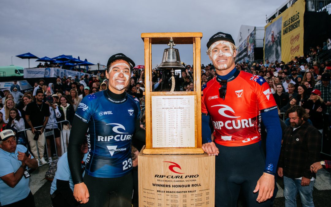 Australians Tyler Wright and Ethan Ewing Win the 60th Rip Curl Pro Bells Beach