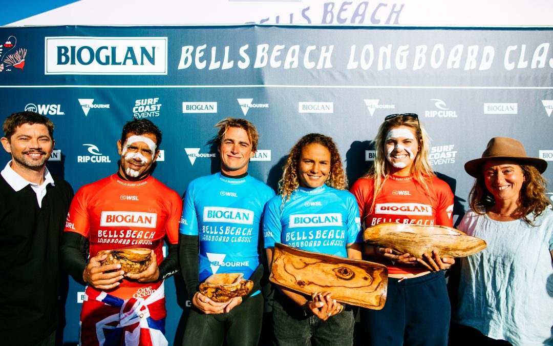 Kai Sallas and Soleil Errico Win Inaugural Bioglan Bells Beach Longboard Classic Presented by Rip Curl