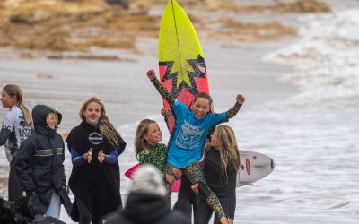 Future of surfing on show as Victorian Micro Groms Cup wraps up in wild surf at Torquay