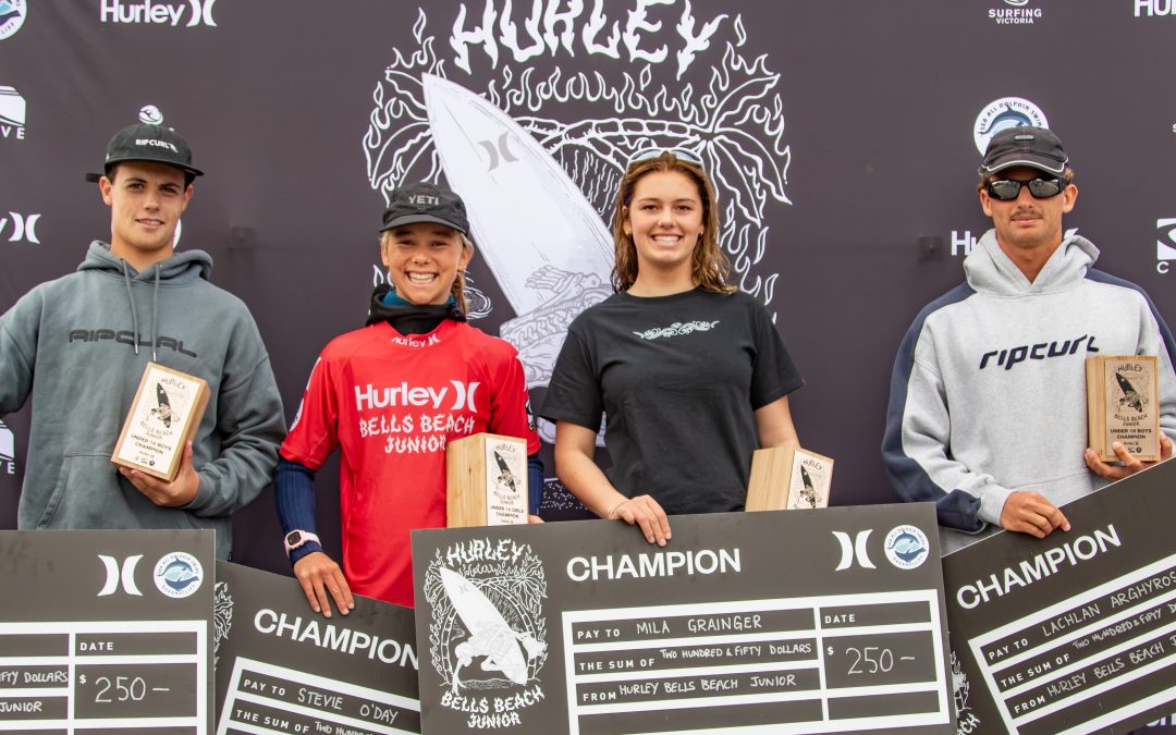 Arghyros, Grainger, Coleman and O’Day Crowned Hurley Bells Beach Junior Champions