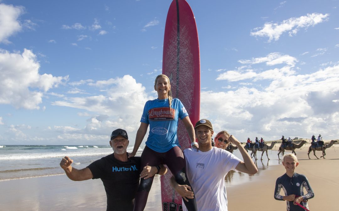 2021 NSW LONGBOARD TITLES FINISH WITH A BANG AT PORT STEPHENS.