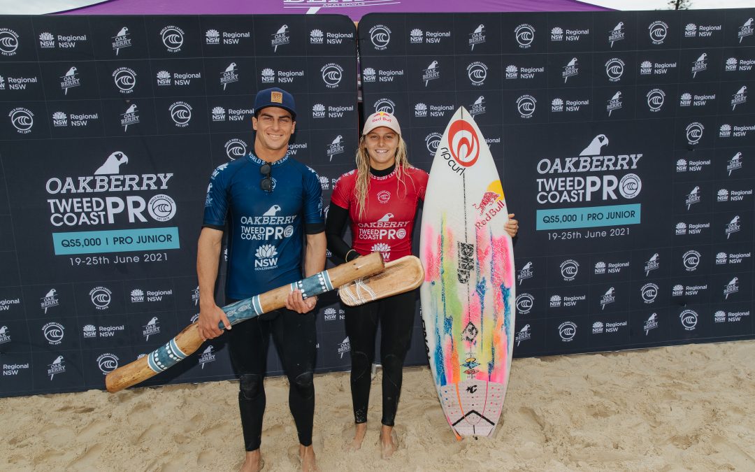 MOLLY PICKLUM AND CALLUM ROBSON CLINCH VICTORY AT OAKBERRY TWEED COAST PRO
