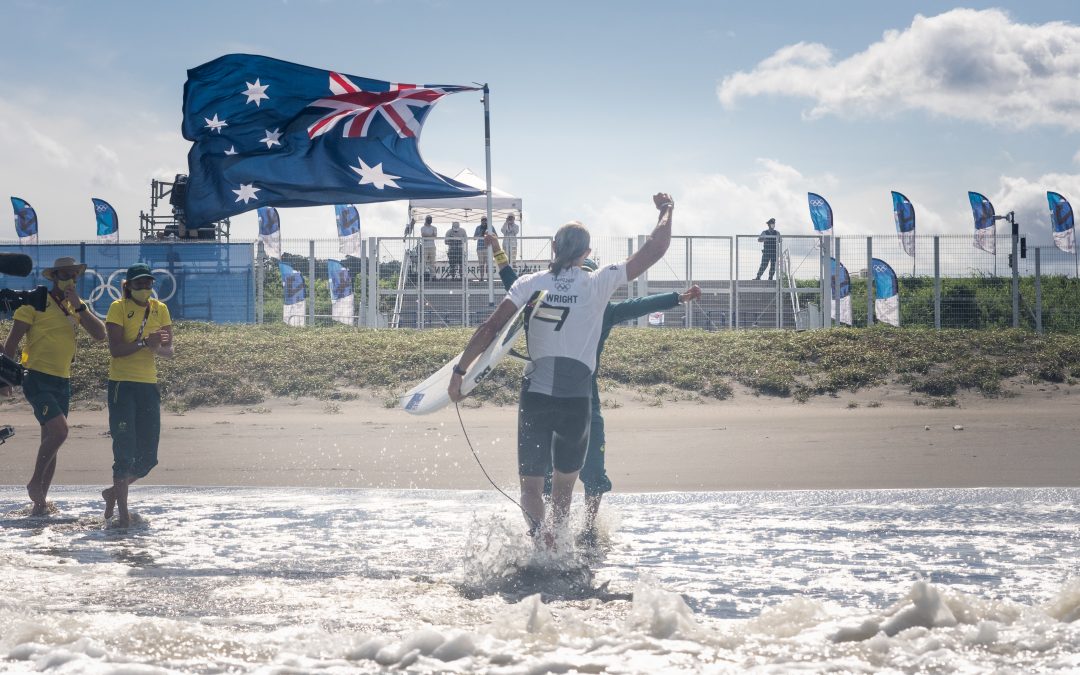 OWEN WRIGHT BECOMES THE FIRST-EVER OLYMPIC SURFING MEDALIST