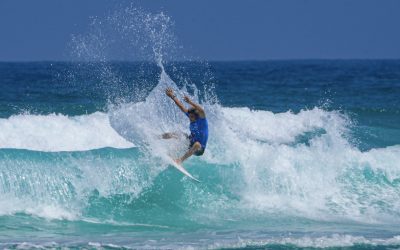 Carves and camels for the opening day of the Surfers Rescue 24/7 Port Stephens Pro QS 1,000
